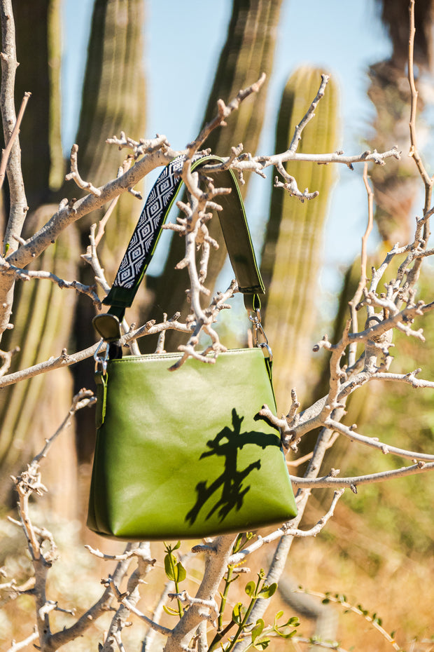 Green Solstice | Cactus Leather Crossbody & Shoulder Bag (25% off for a limited time)