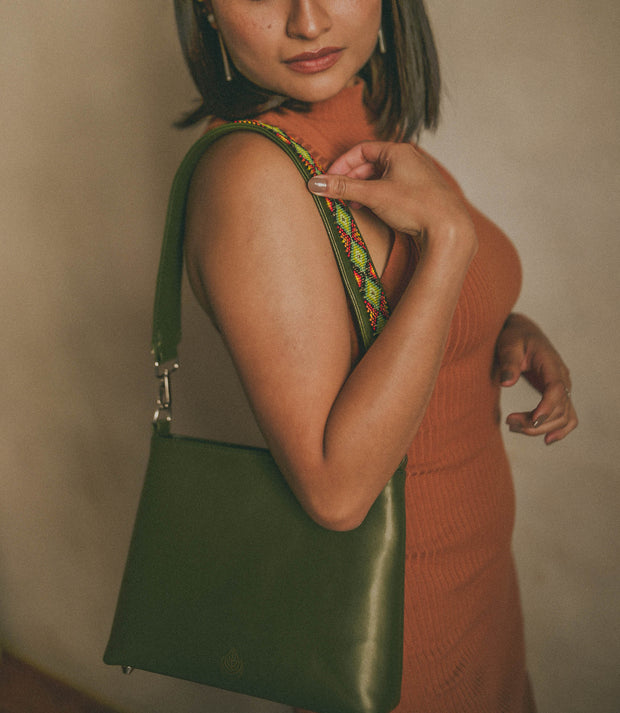 Green Solstice | Cactus Leather Crossbody & Shoulder Bag (25% off for a limited time)