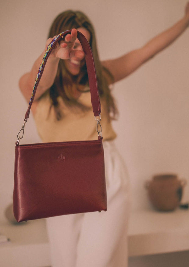 SOLD OUT Red Solstice | Cactus Leather Crossbody & Shoulder Bag