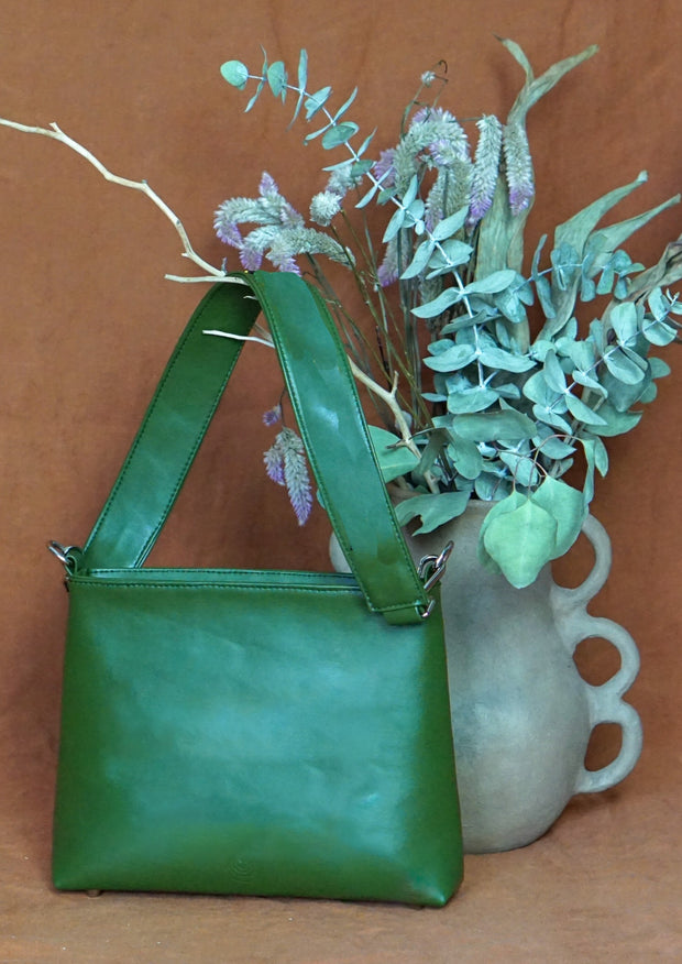Green Solstice | Cactus Leather Crossbody & Shoulder Bag