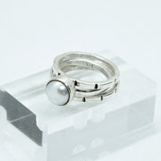 Stackable Pearl Ring Set