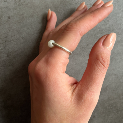 Pearl Spinner Ring